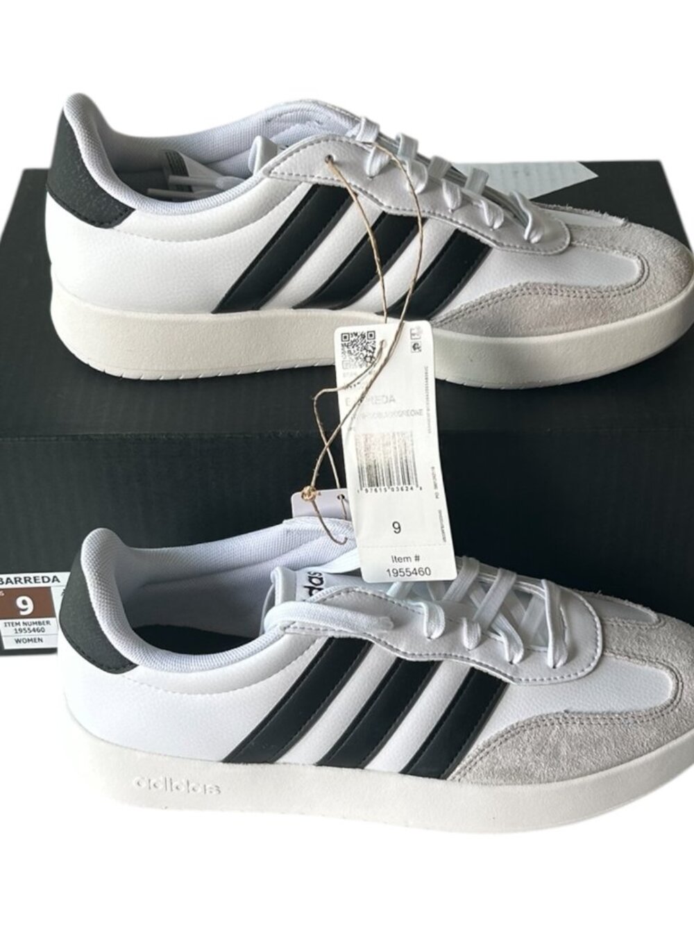 Adidas Women's Barreda Shoe White Size 9 - Picture 4 of 8
